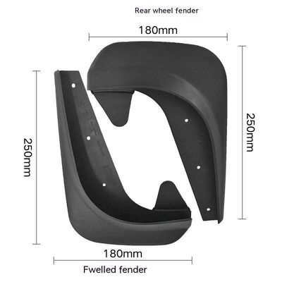 Piezas de repuesto Flaps de goma para remolque 4pcs Flaps de auto de barro Protector de salpicaduras