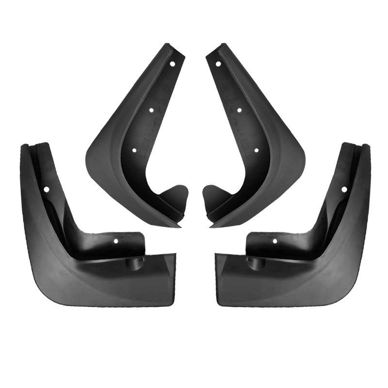 4pcs EX6 Weltmeister Flaps de barro negro mate delantero trasero Kit de protección para la protección completa